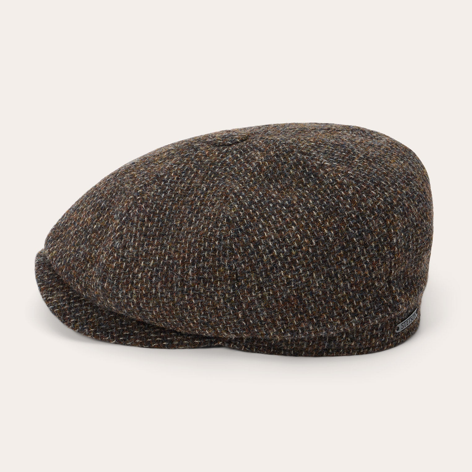 Wool Melange Hatteras | Stetson Brown Melange