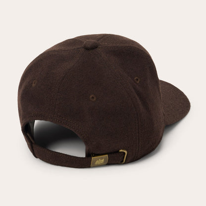 Wool Vintage Logo Patch Baseball Cap | Stetson Dark Brown