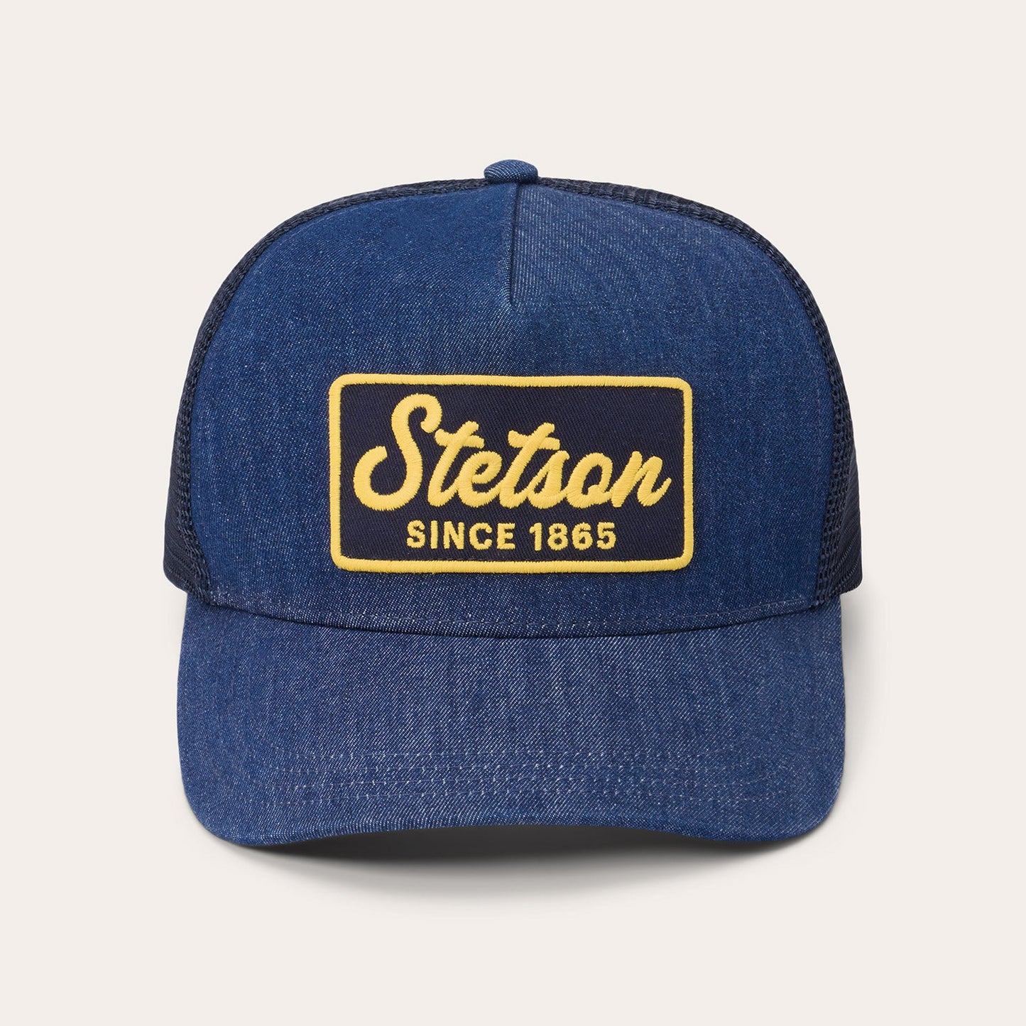 Dark Denim 1865 Patch Trucker Cap | Stetson Blue