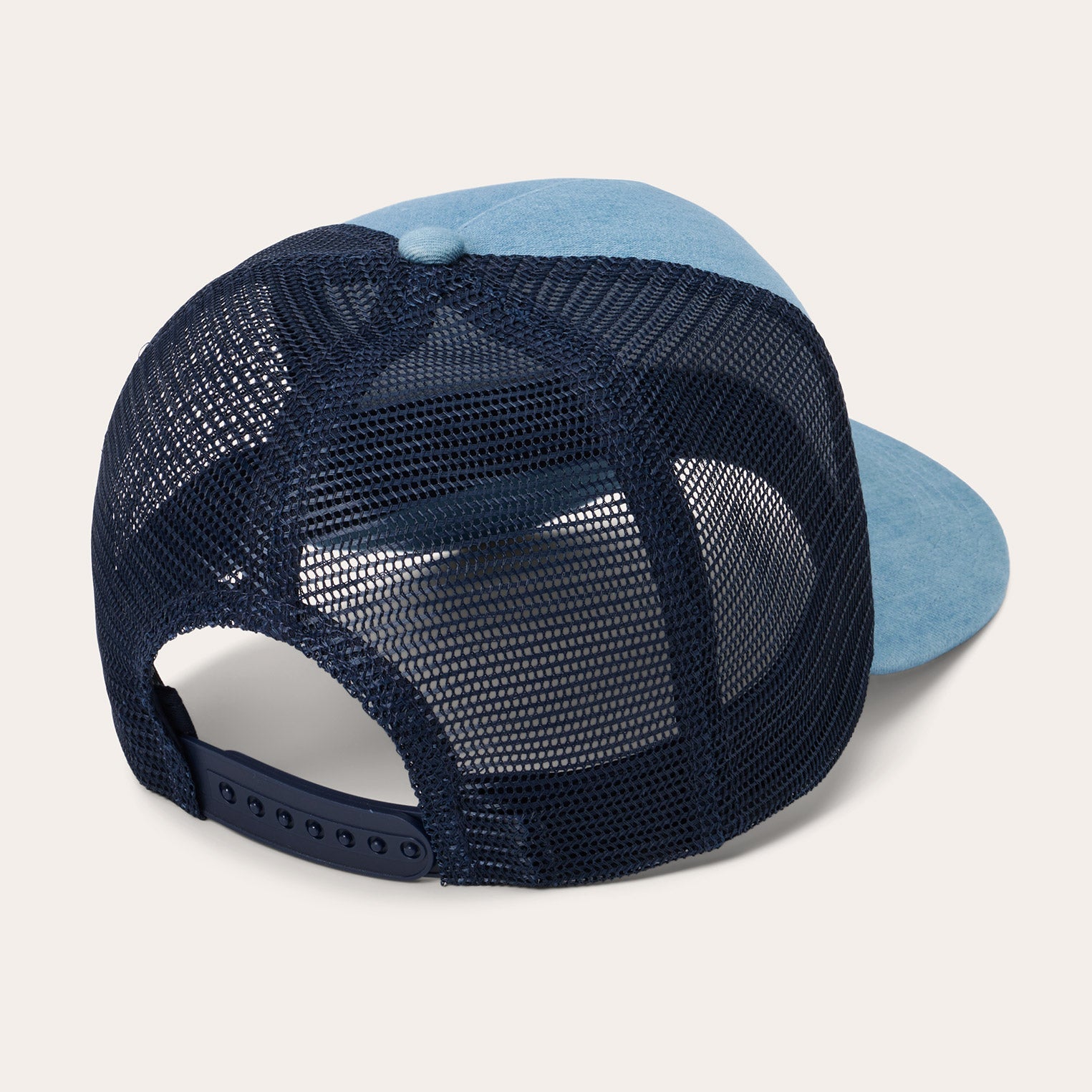 Washed Denim 1865 Patch Trucker Cap | Stetson Blue