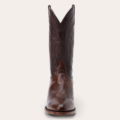 Wyatt Ostrich Boots | Stetson Tobacco