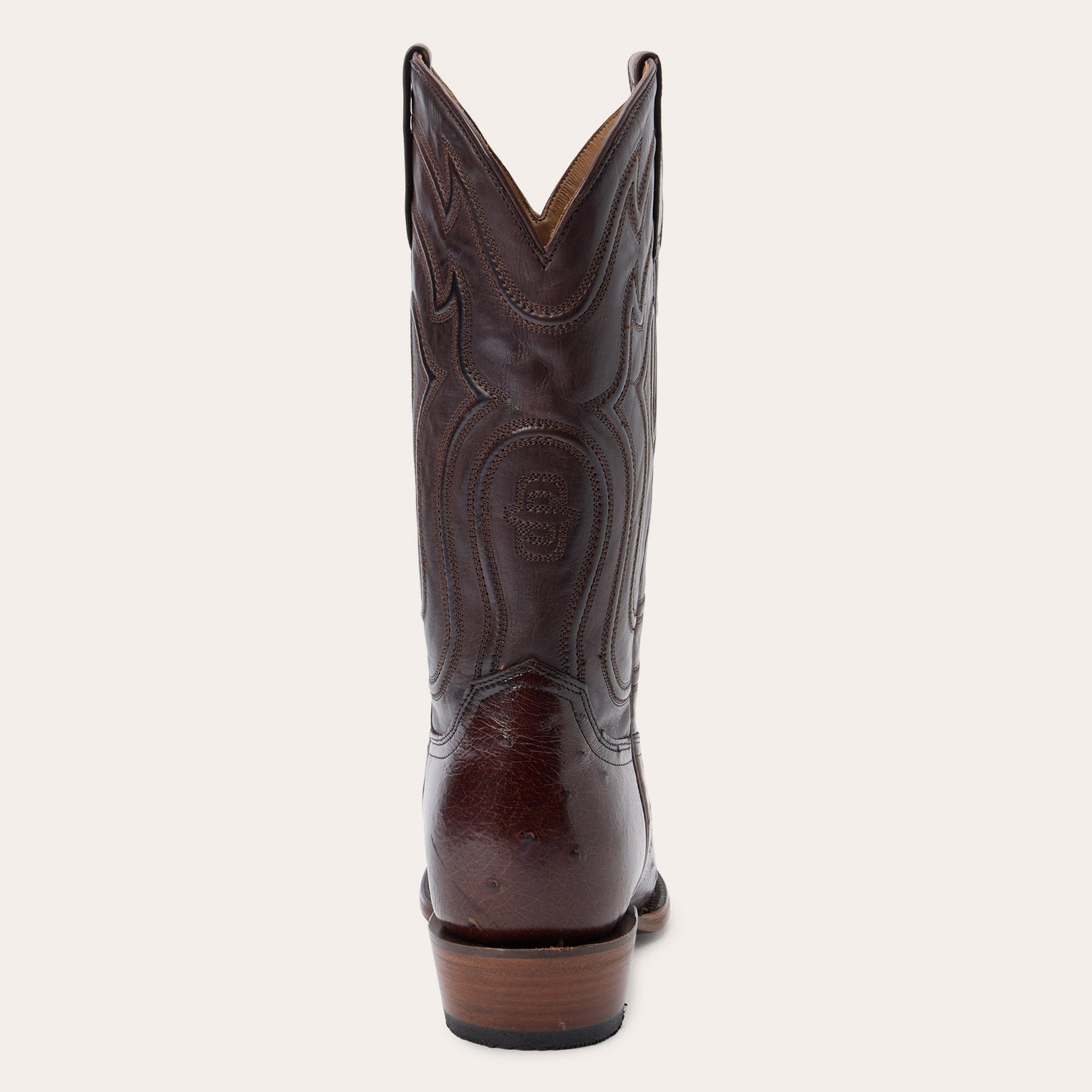 Wyatt Ostrich Boots | Stetson Tobacco