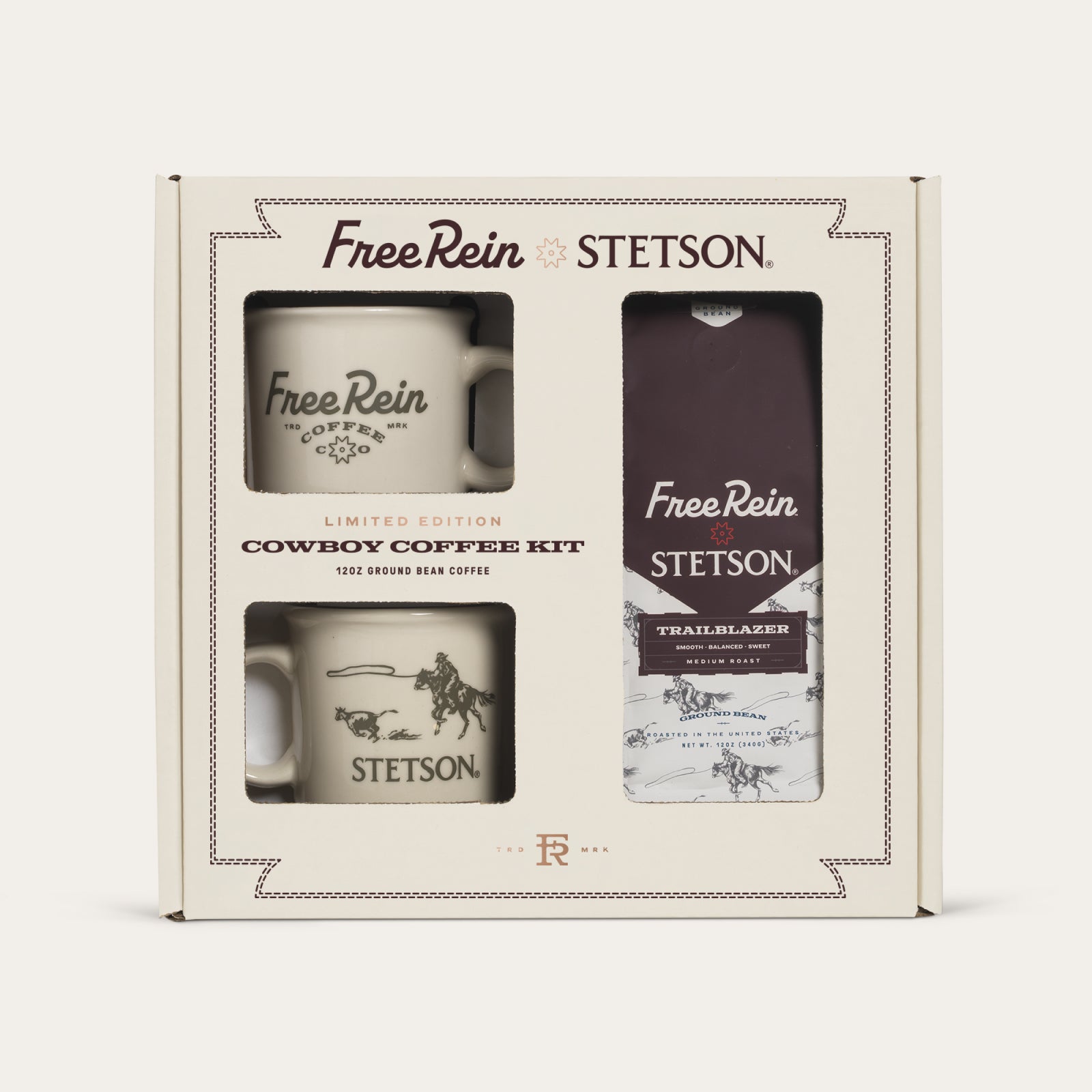 Stetson X Free Rein Cowboy Coffee Kit | Stetson White