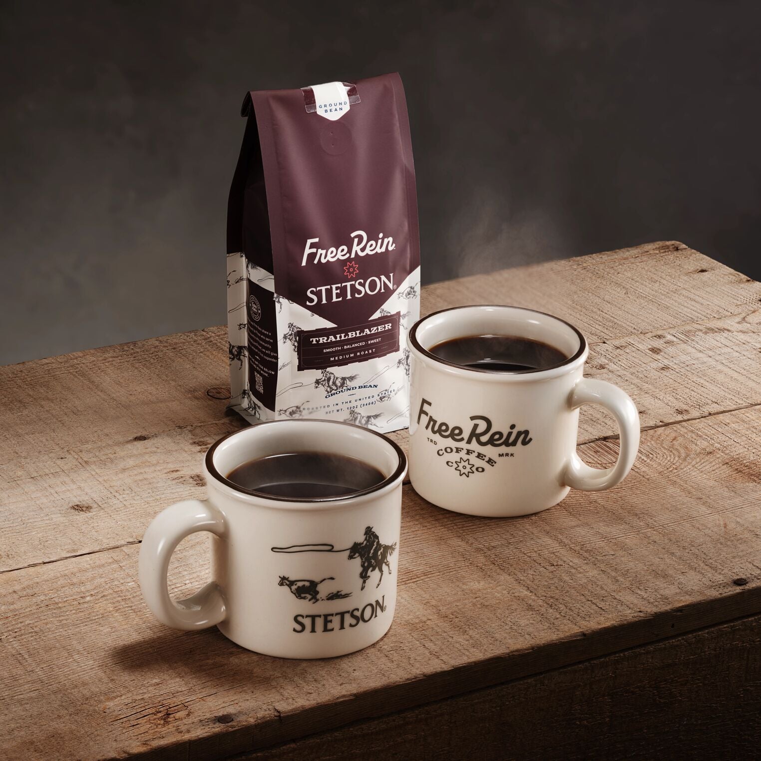 Stetson X Free Rein Cowboy Coffee Kit | Stetson White