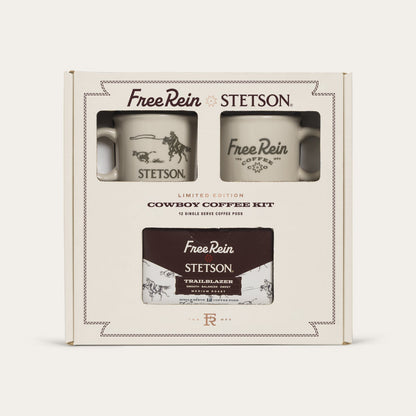 Stetson X Free Rein Cowboy Coffee Pod Kit | Stetson White