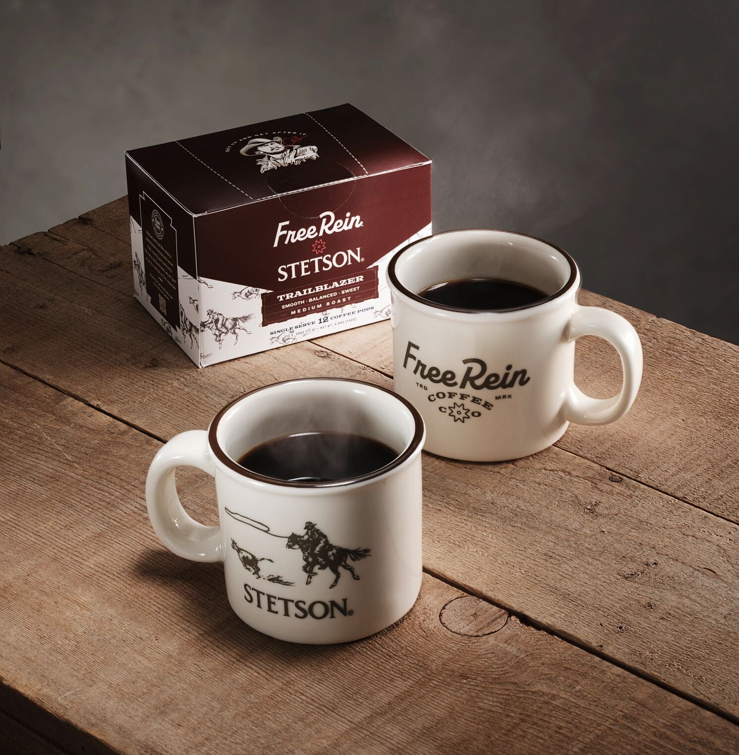 Stetson X Free Rein Cowboy Coffee Pod Kit | Stetson White
