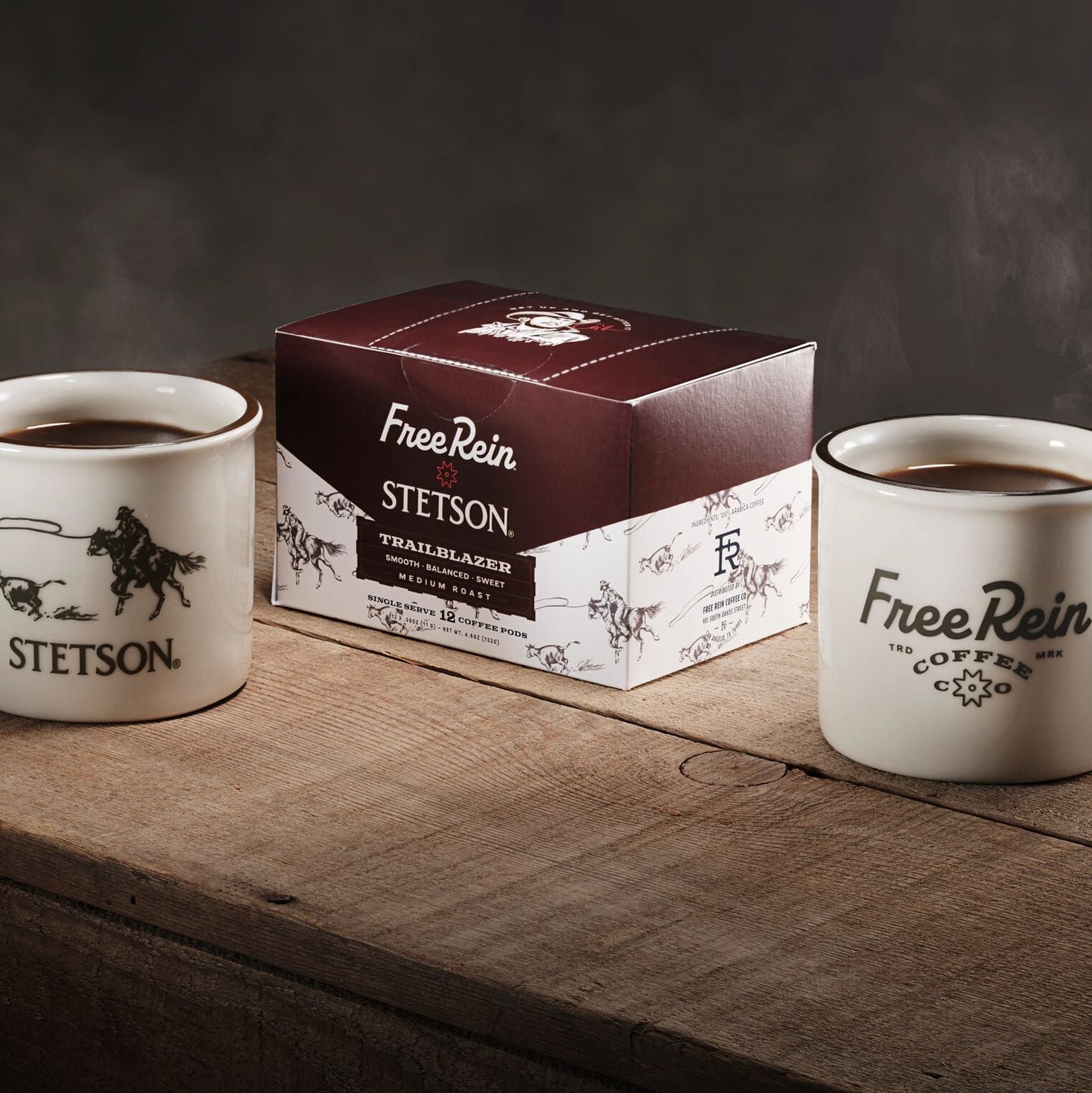 Stetson X Free Rein Cowboy Coffee Pod Kit | Stetson White