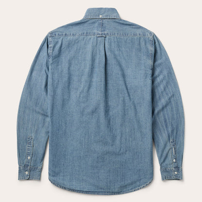 Chambray Button-Down Shirt | Stetson Blue