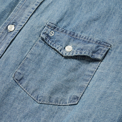 Chambray Button-Down Shirt | Stetson Blue