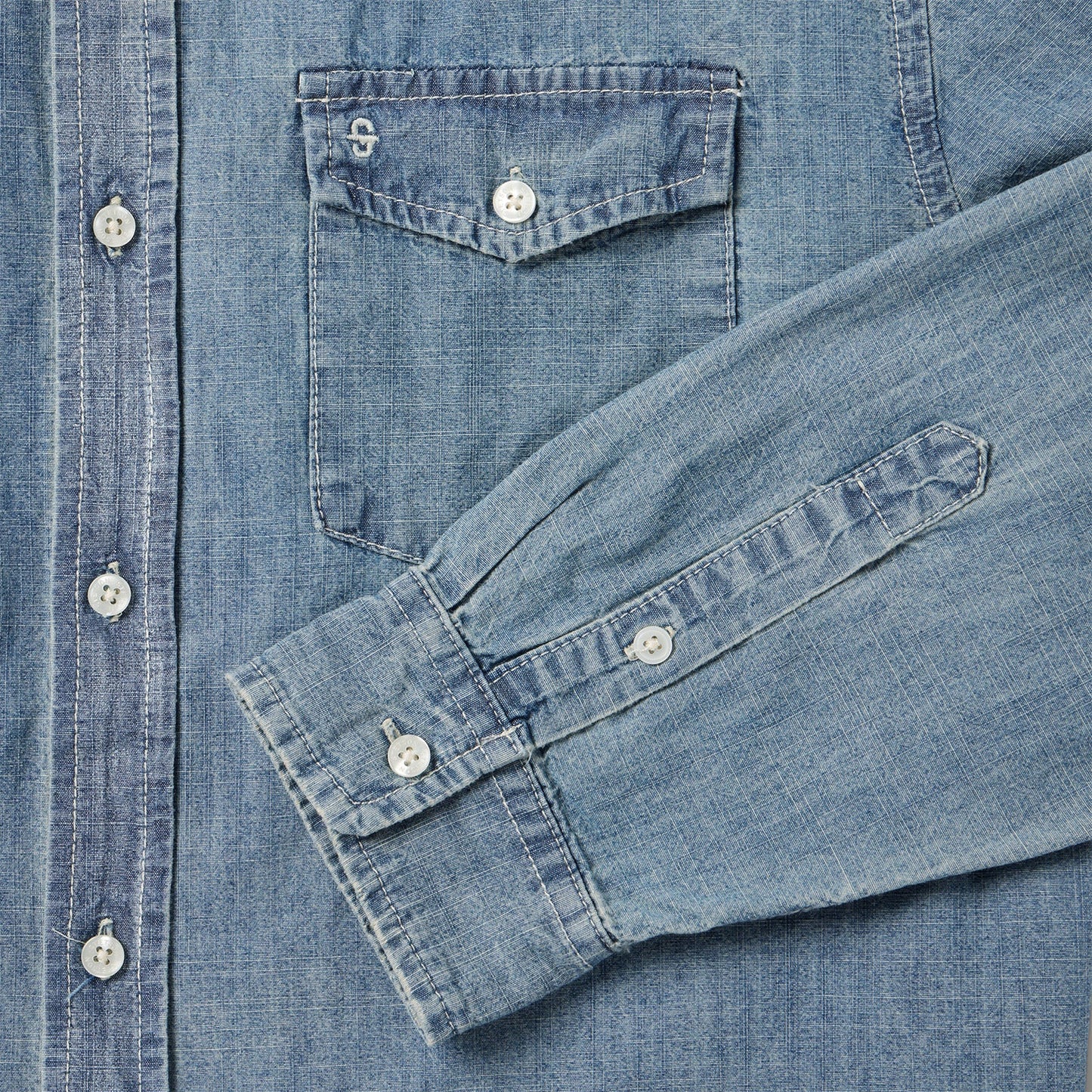 Chambray Button-Down Shirt | Stetson Blue