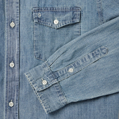 Chambray Button-Down Shirt | Stetson Blue