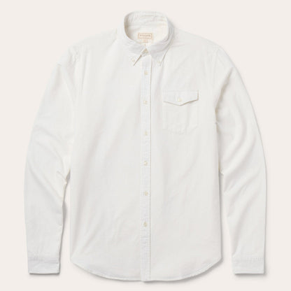 Peached Oxford Button-Down Shirt | Stetson White
