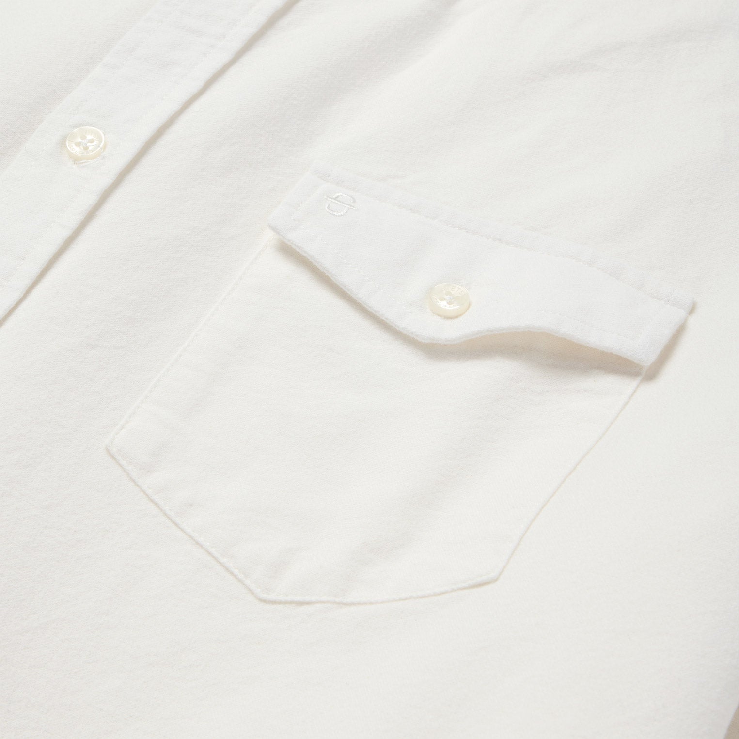 Peached Oxford Button-Down Shirt | Stetson White