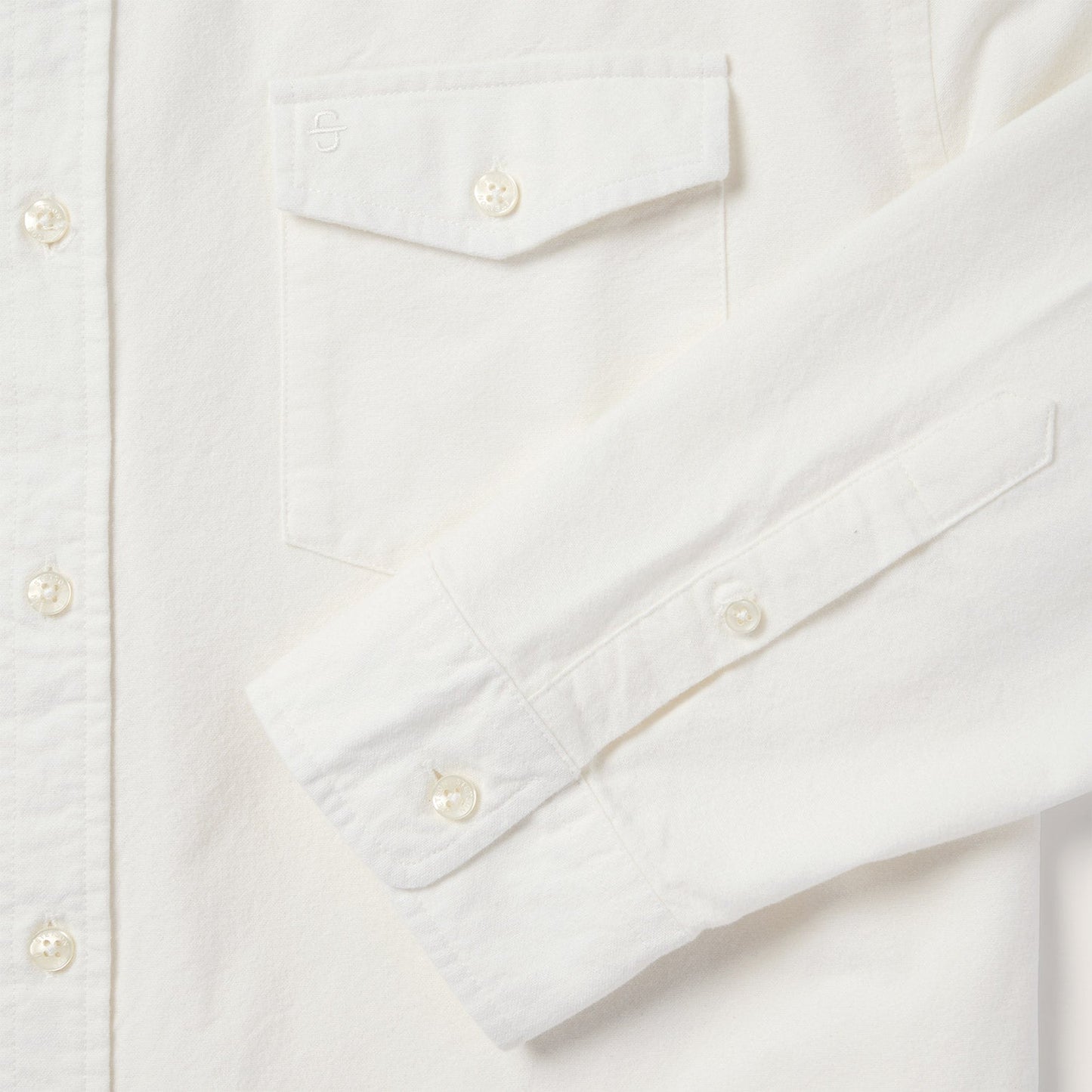 Peached Oxford Button-Down Shirt | Stetson White