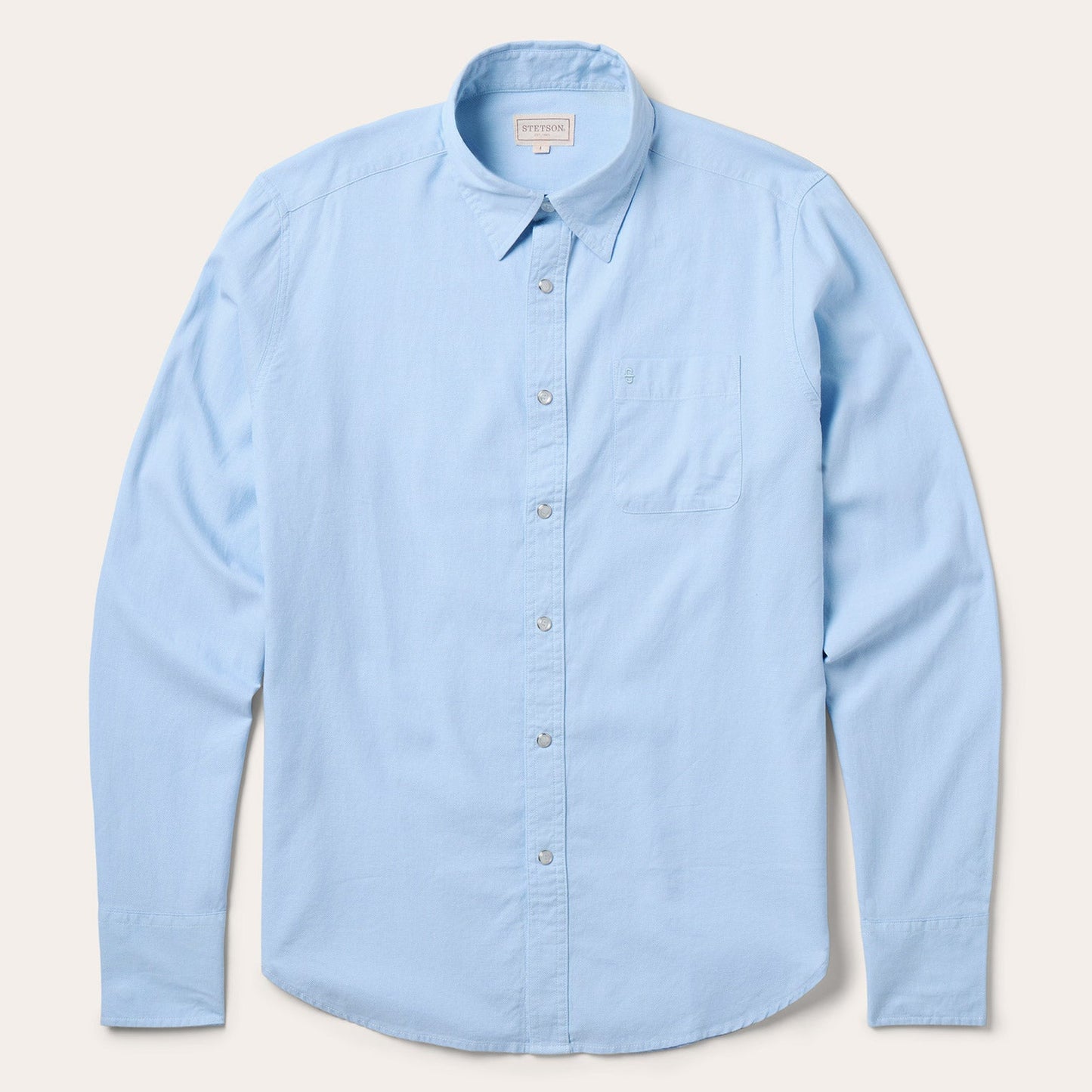Pinpoint Oxford Shirt | Stetson Blue