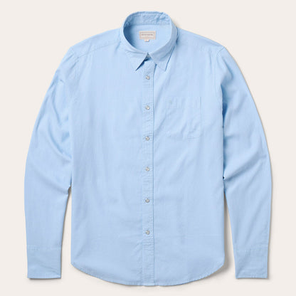 Pinpoint Oxford Shirt | Stetson Blue