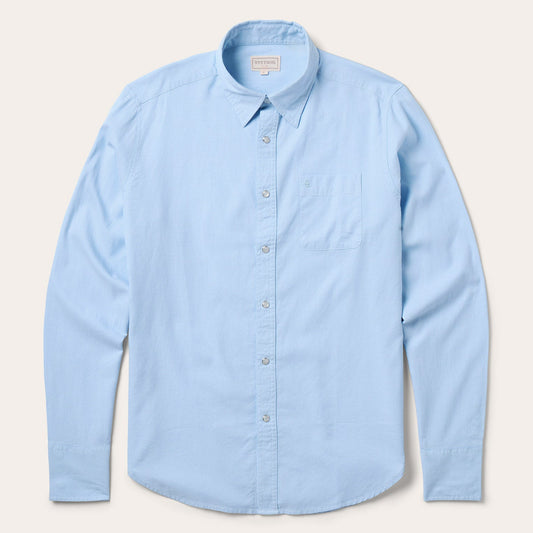 Pinpoint Oxford Shirt | Stetson Blue