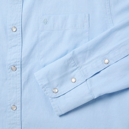 Pinpoint Oxford Shirt | Stetson Blue