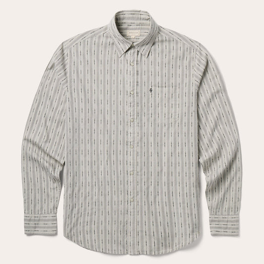 Dobby Stripe Shirt | Stetson Tan