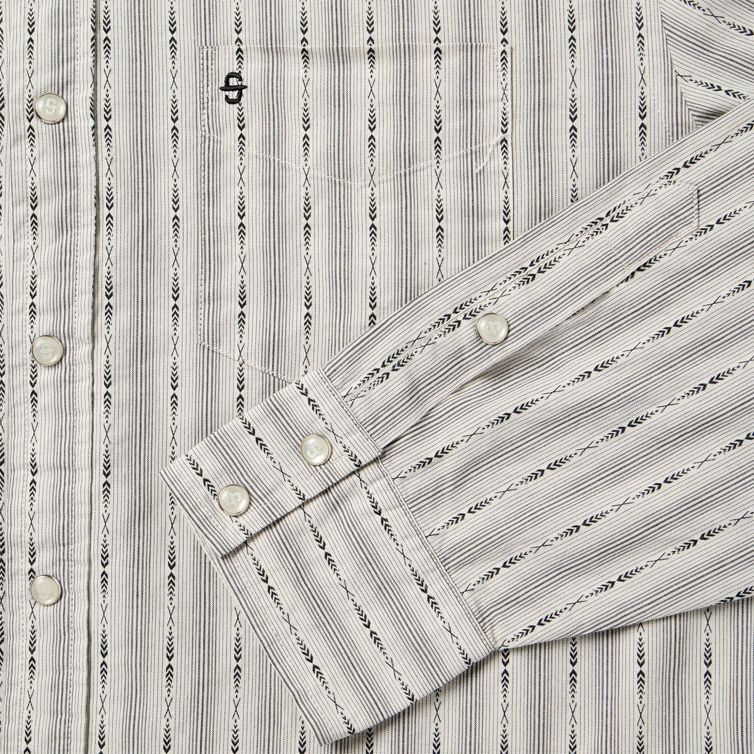 Dobby Stripe Shirt | Stetson Tan