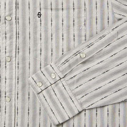 Dobby Stripe Shirt | Stetson Tan