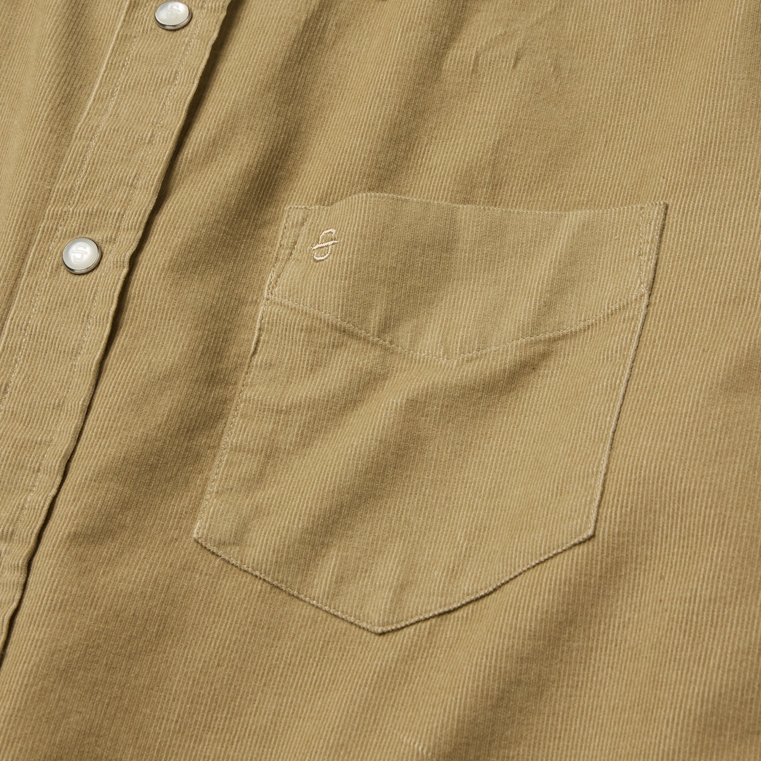 Baby Corduroy Western Shirt | Stetson Tan