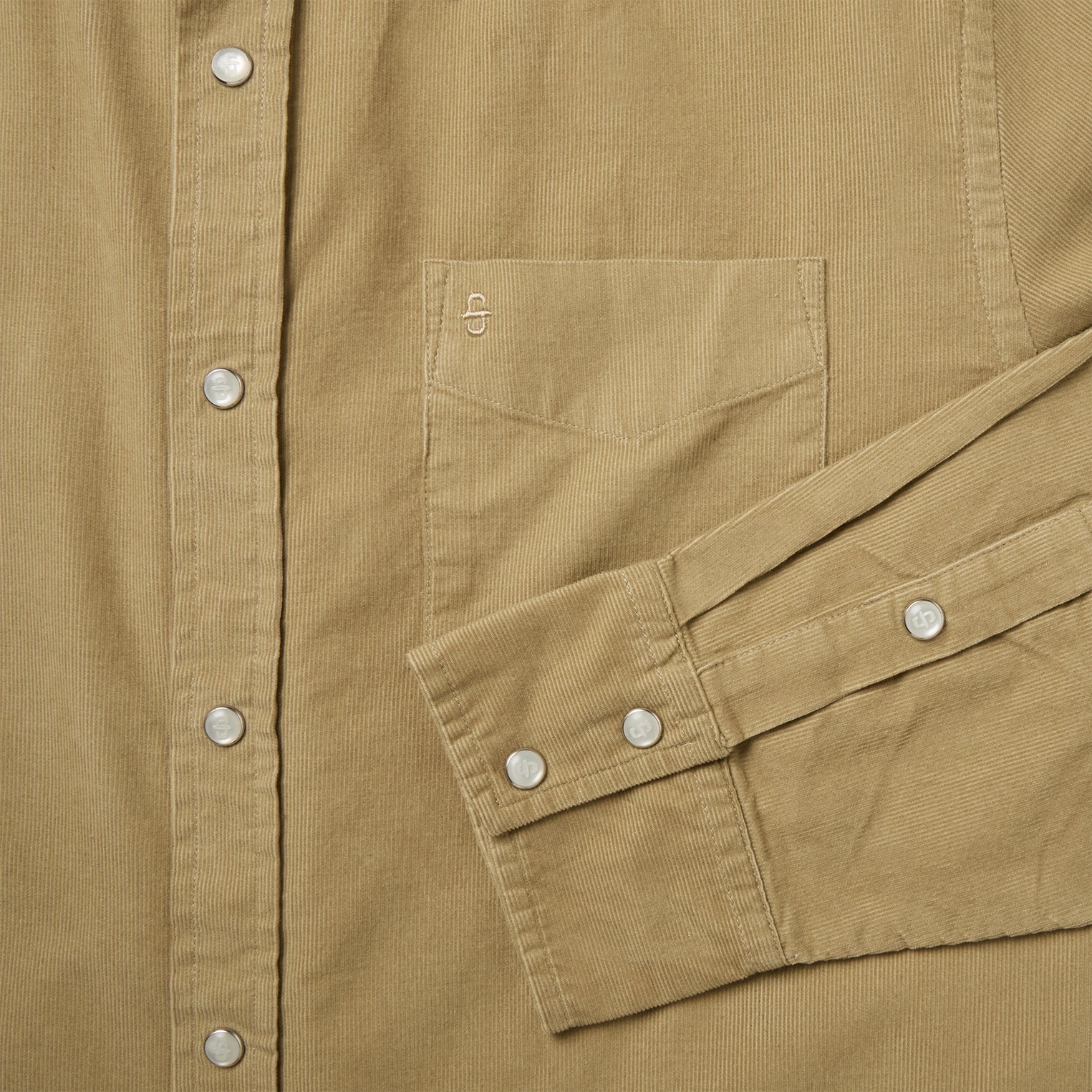 Baby Corduroy Western Shirt | Stetson Tan