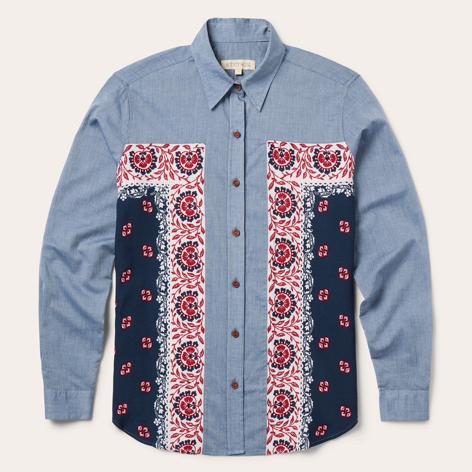 Chambray Bandana Shirt | Stetson Blue