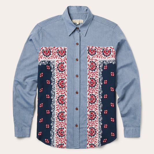 Chambray Bandana Shirt | Stetson Blue