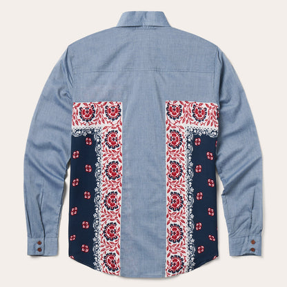 Chambray Bandana Shirt | Stetson Blue