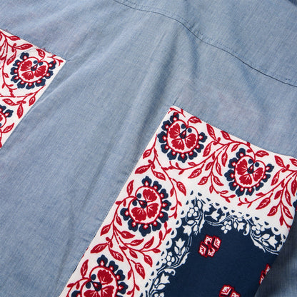 Chambray Bandana Shirt | Stetson Blue