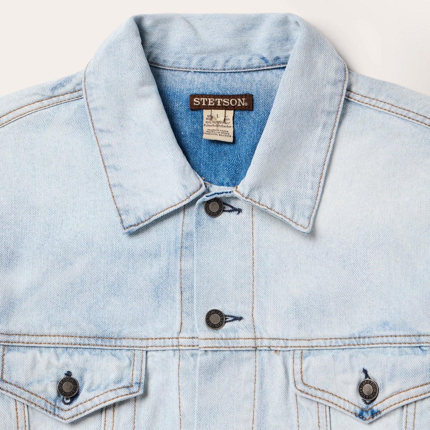 Light Denim Trucker Jacket | Stetson Blue