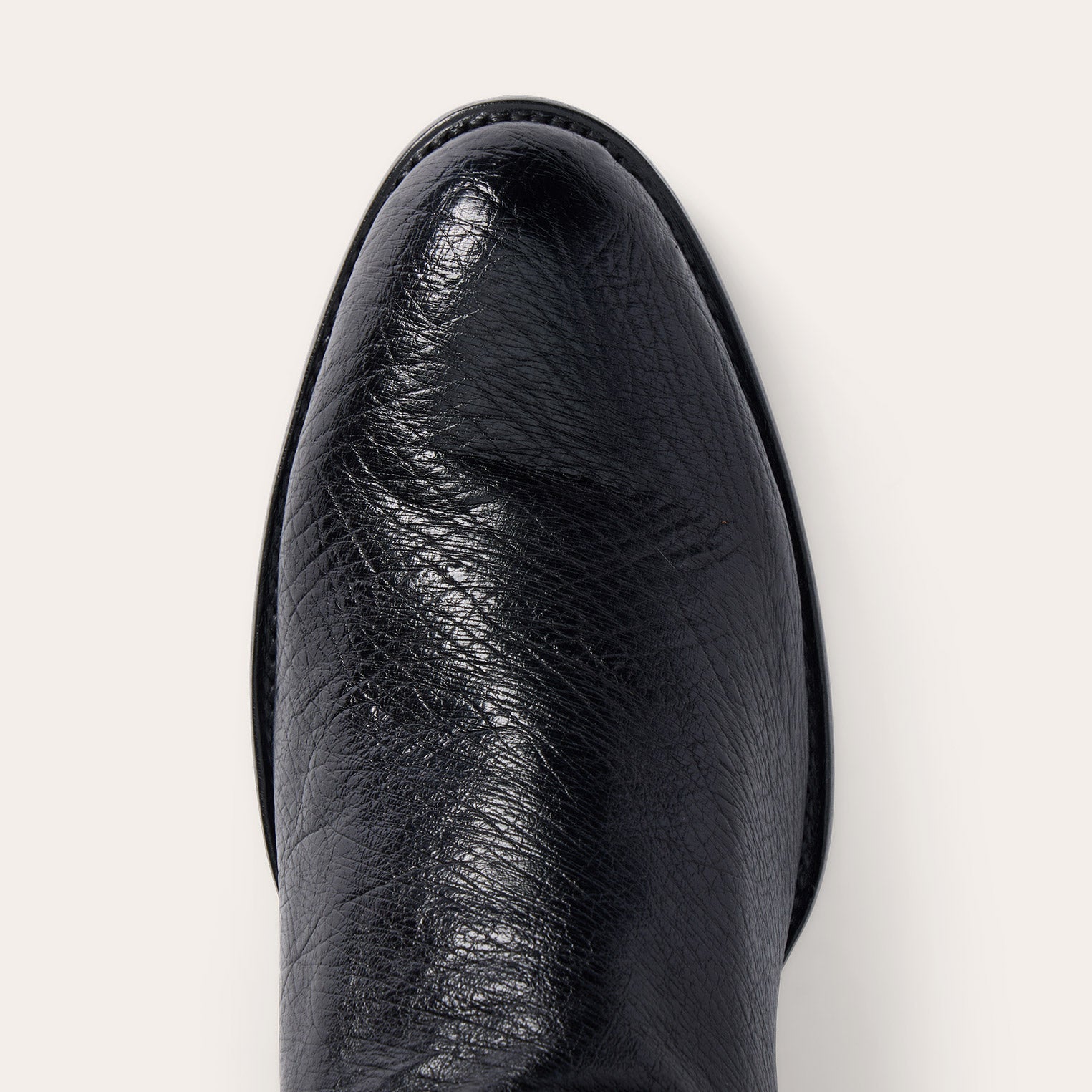 Clay Smooth Ostrich Roper Boots | Stetson Black