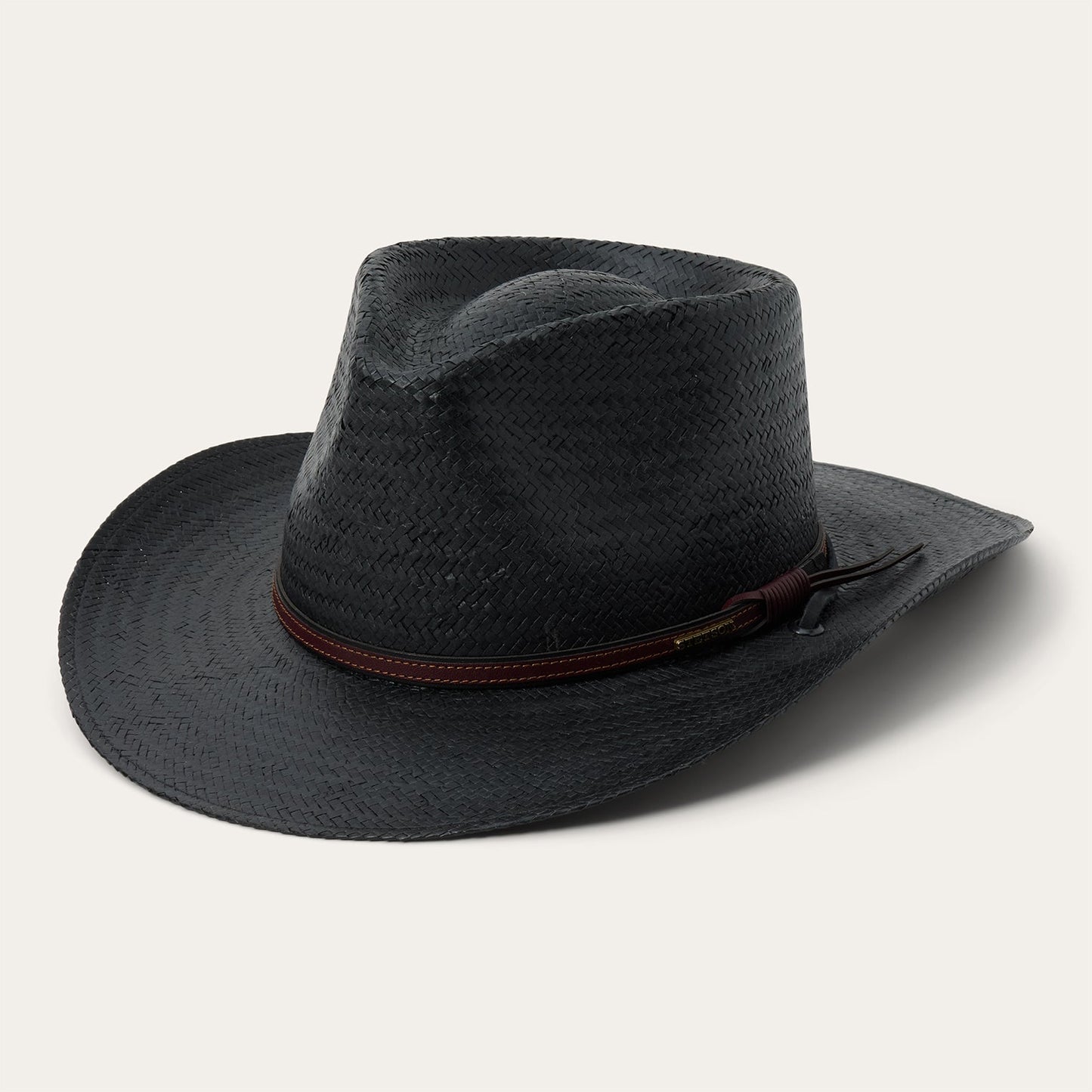 Belgrade Straw Outdoor Hat | Stetson Black