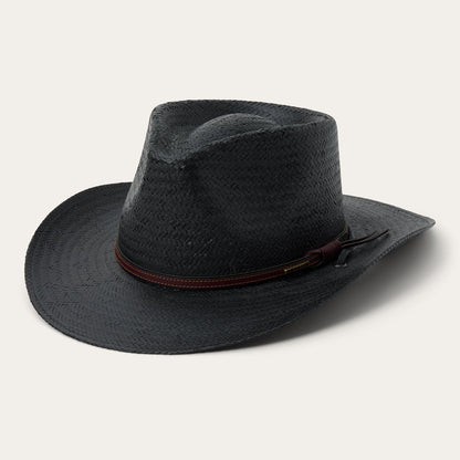 Belgrade Straw Outdoor Hat | Stetson Black