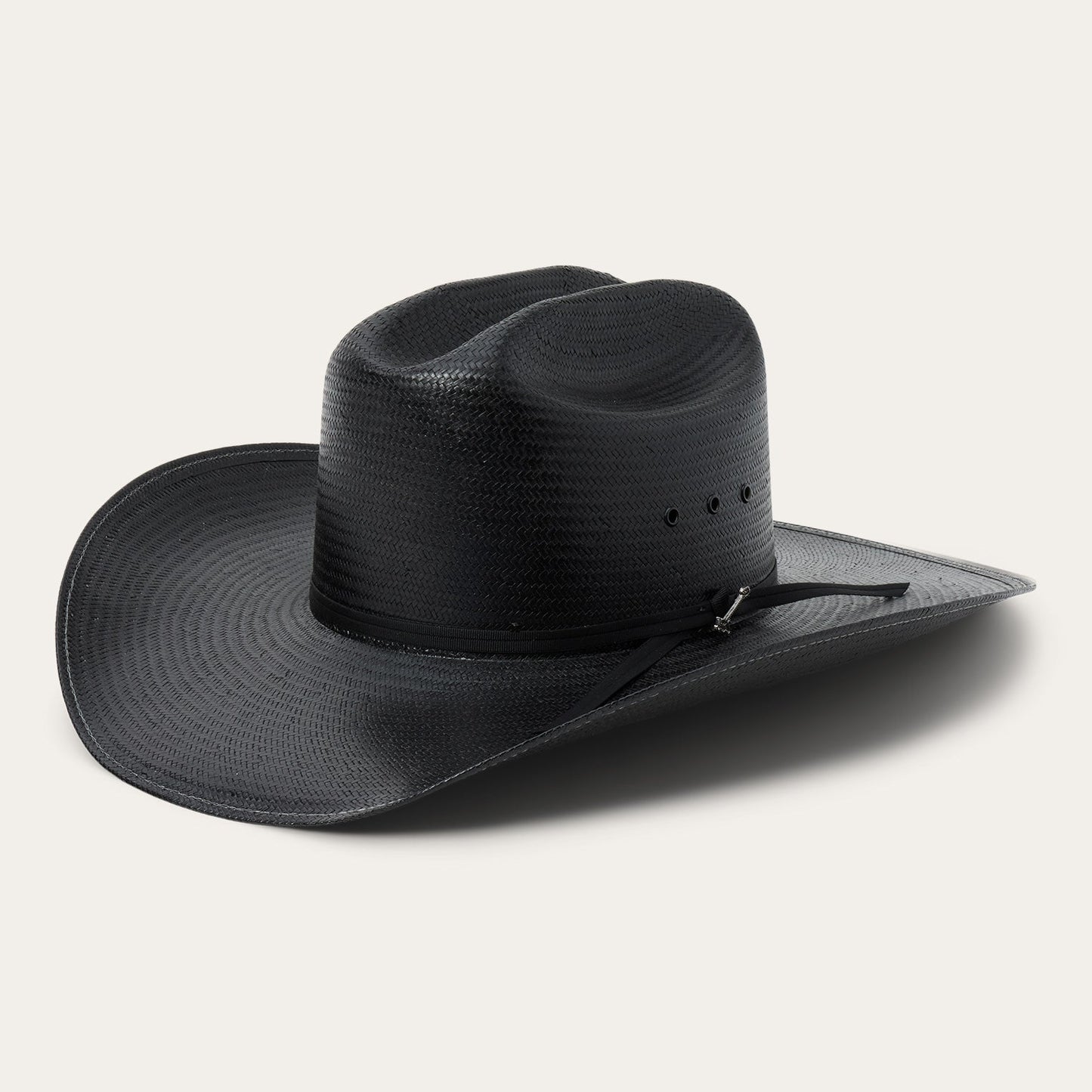 Coal Mine 10X Straw Cowboy Hat | Stetson Black