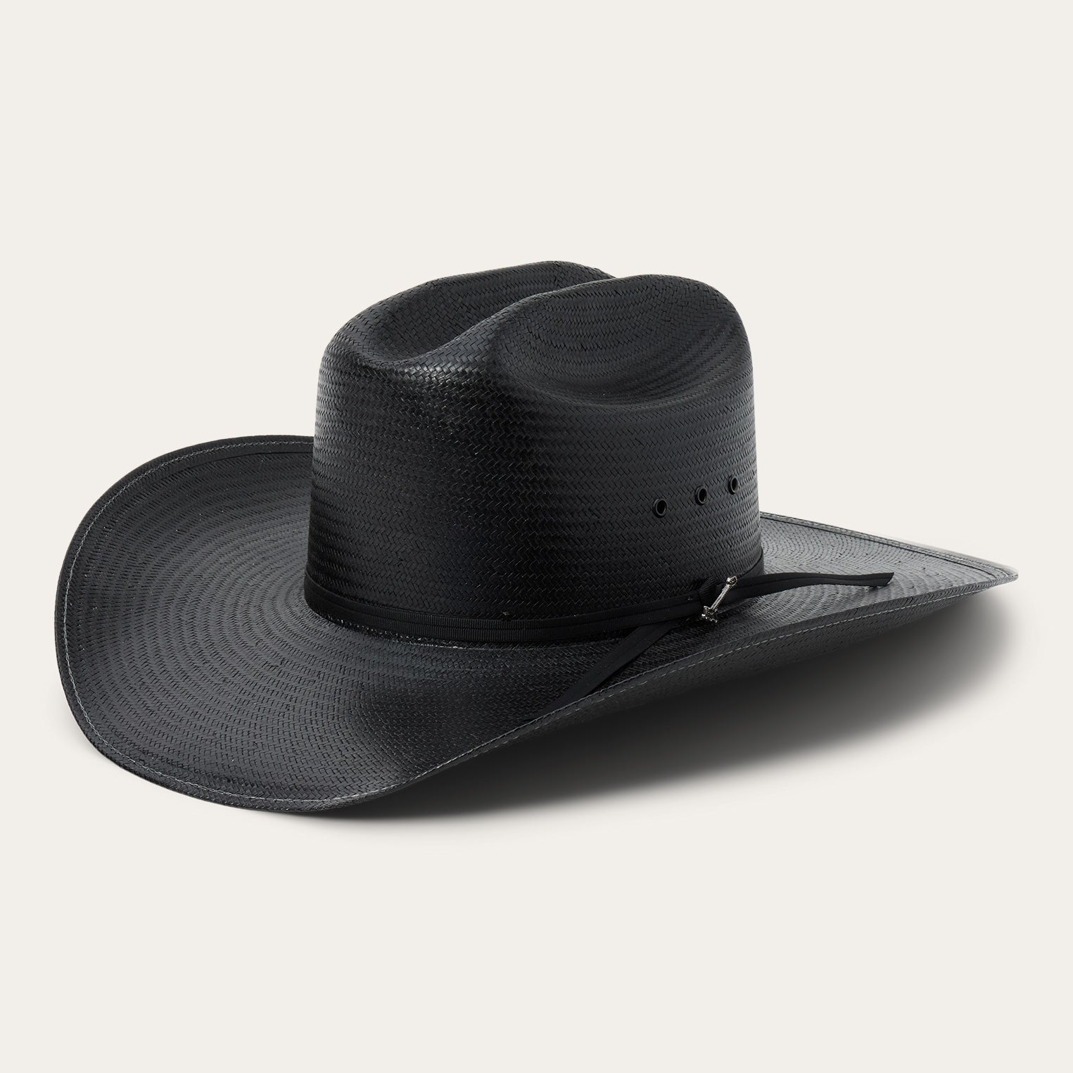 Coal Mine 10X Straw Cowboy Hat | Stetson Black