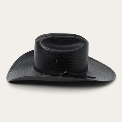 Coal Mine 10X Straw Cowboy Hat | Stetson Black