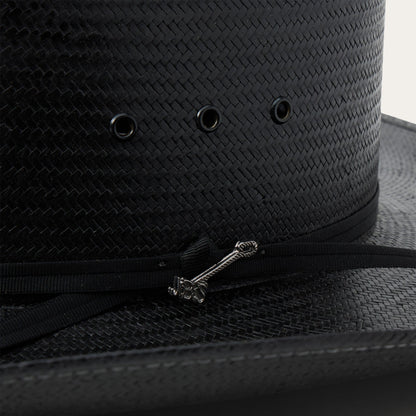 Coal Mine 10X Straw Cowboy Hat | Stetson Black