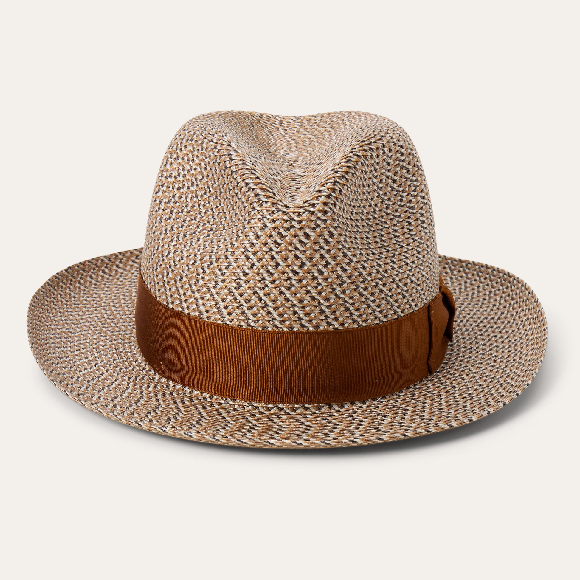 Emin Straw Fedora | Stetson Brown Mix