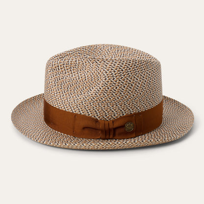Emin Straw Fedora | Stetson Brown Mix