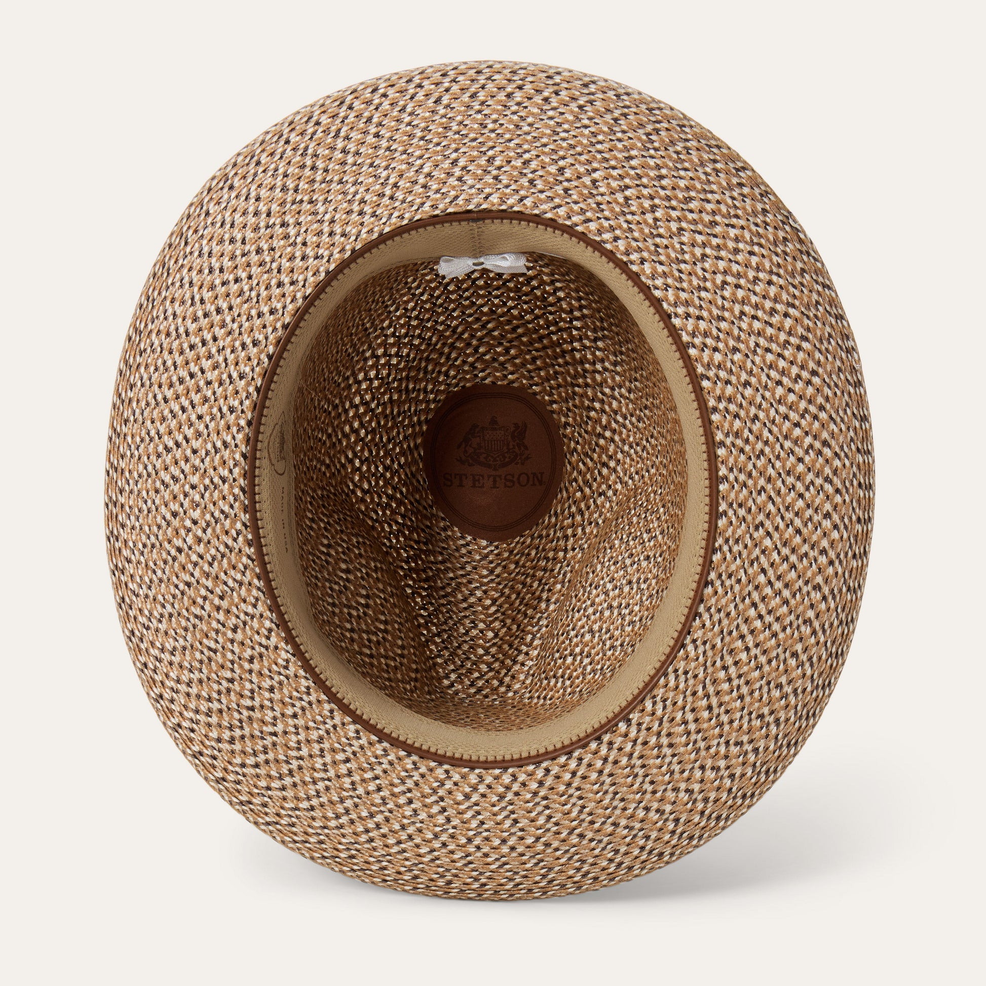 Emin Straw Fedora | Stetson Brown Mix