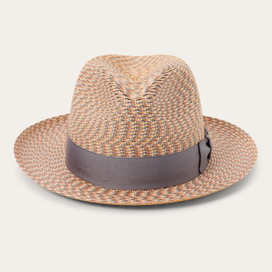 Emin Straw Fedora | Stetson Quartz Mix