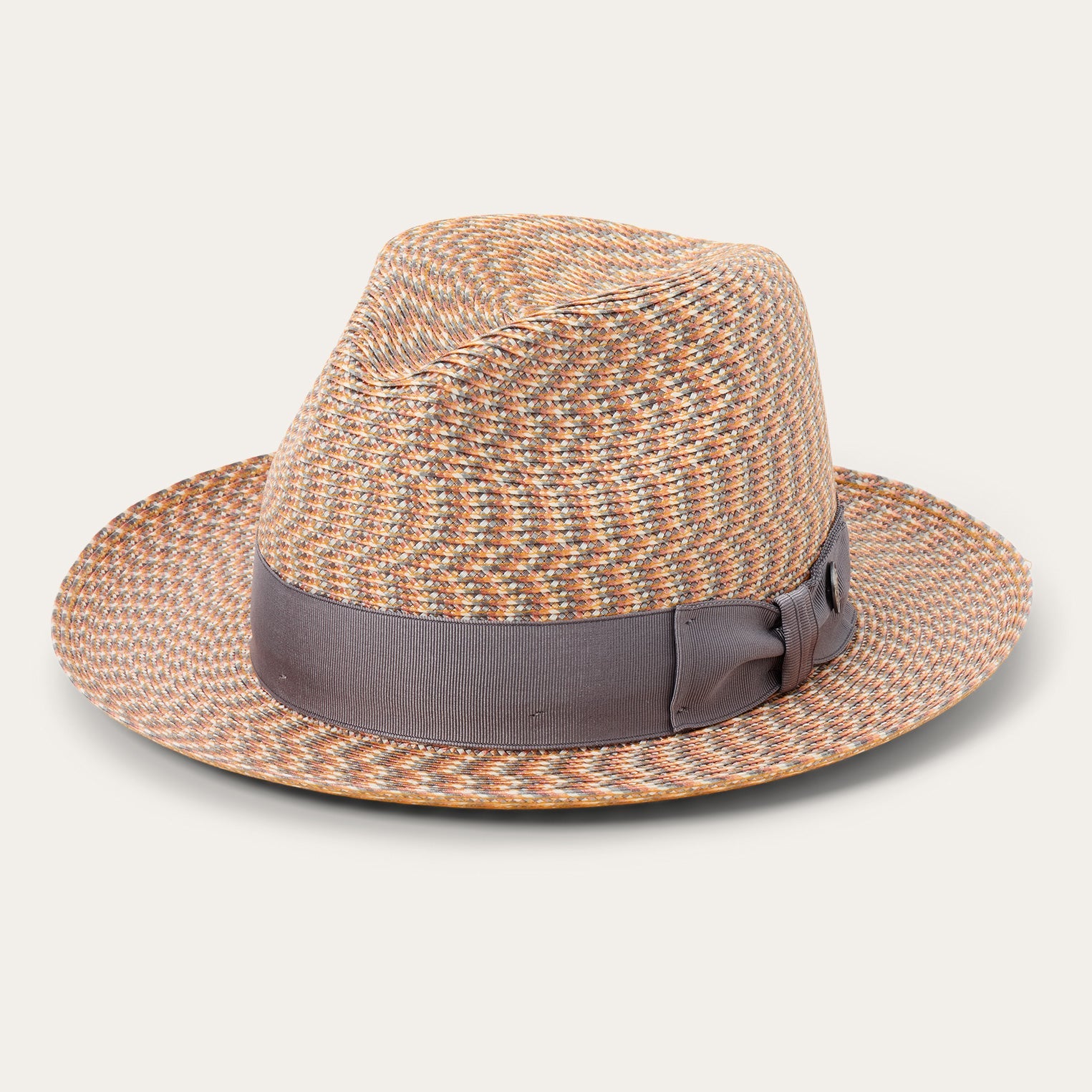 Emin Straw Fedora | Stetson Quartz Mix