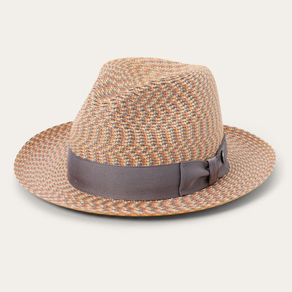 Emin Straw Fedora | Stetson Quartz Mix