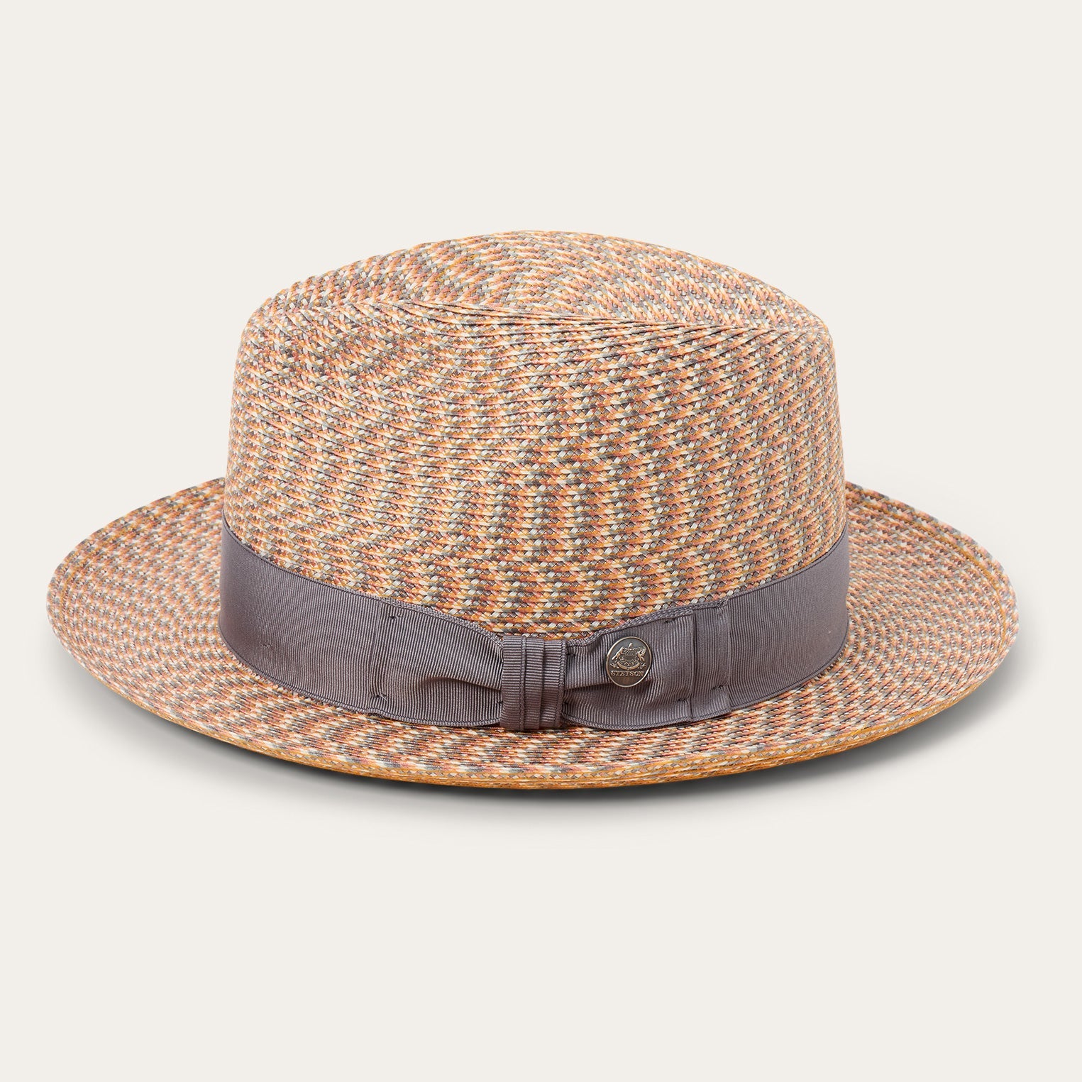 Emin Straw Fedora | Stetson Quartz Mix