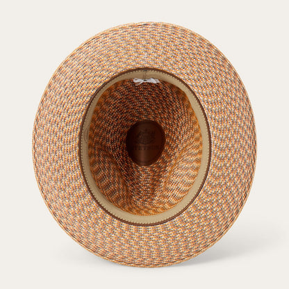 Emin Straw Fedora | Stetson Quartz Mix