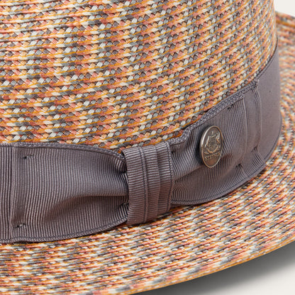 Emin Straw Fedora | Stetson Quartz Mix