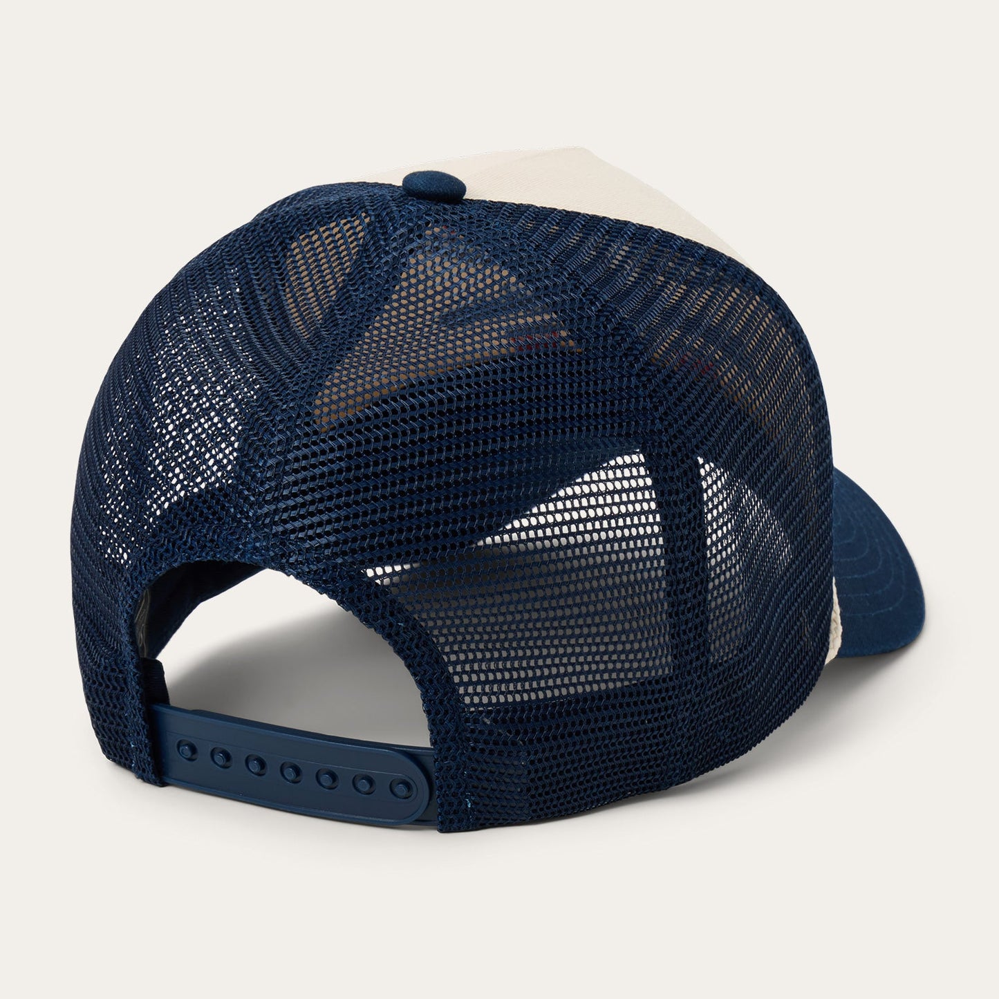 Skull Trucker Hat | Stetson Off White / Blue