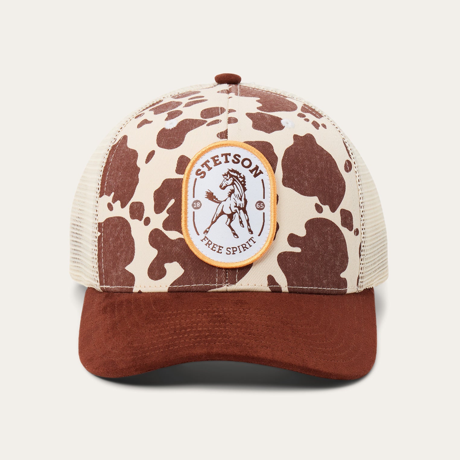 Free Spirit Trucker Hat | Stetson Brown Cow